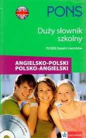 PONS Duży słownik szkolny angielsko-polski, polsko-angielski z płytą CD