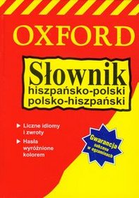 Słownik hiszpańsko polski polsko hiszpański Oxford