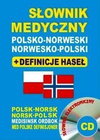 Słownik medyczny polsko-norweski, norwesko-polski + definicje haseł + CD