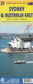 Sydney i wschodnie wybrzeże Australii mapa 1:10 000/ 1:35 00 000 ITMB