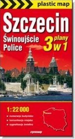 Szczecin Police Świnoujście mapa foliowana 1:22 000