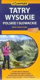 Tatry Wysokie Polskie i Słowackie mapa turystyczna 1:30 000