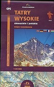 Tatry Wysokie słowackie i polskie Mapa turystyczna (skala 1:25 000)