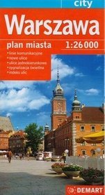 Warszawa - plan miasta (skala 1:26 000)