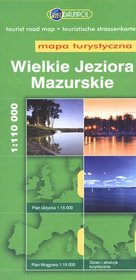 Wielkie Jeziora Mazurskie Mapa turystyczna 1:110 000