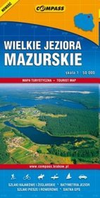 Wielkie Jeziora Mazurskie mapa turystyczna