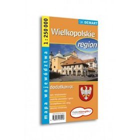Wielkopolskie region mapa województwa 1:250 000