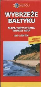 Wybrzeże Bałtyku Mapa turystyczna 1: 300 000