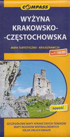 Wyżyna Krakowsko Częstochowska mapa turystyczno-krajoznawcza 1:100 000