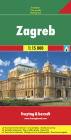 Zagreb - mapa samochodowa (skala 1:15 000)