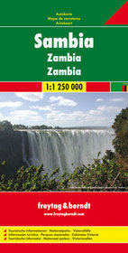 Zambia mapa 1:1 250 000 Freytag  Berndt