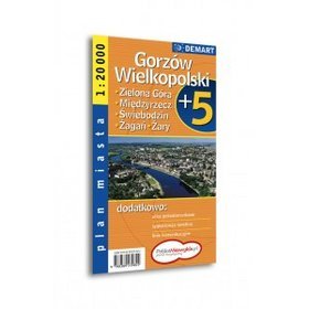 Gorzów Wielkopolski plus 5 plan miasta