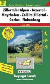 Zillertaler Alpy Tuxertal Mayrhofen mapa 1:50 000 Freytag  Berndt