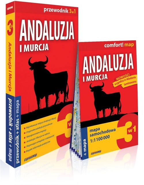 Andaluzja i Murcja 3w1 Przewodnik + atlas + mapa