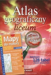 Atlas   geograficzny Liceum. Świat i Polska z mapami do matury OM (Demart)