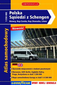 Atlas samochodowy Polska Sąsiedzi z Schengen - 