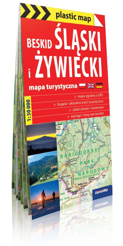 Beskid Śląski i Żywiecki mapa turystyczna