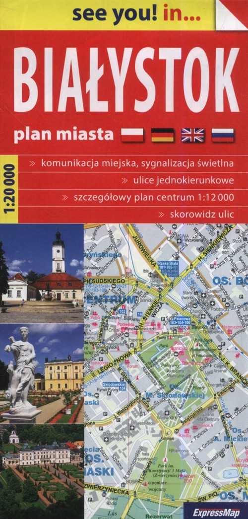 Białystok papierowy plan miasta 1:20 000