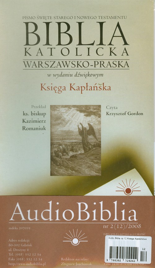 Biblia katolicka warszawsko praska Księga Kapłaństwa CD