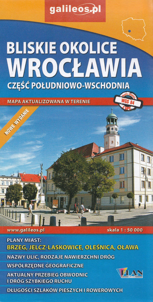 Bliskie okolice Wrocławia część południowo-wschodnia, 1:50 000