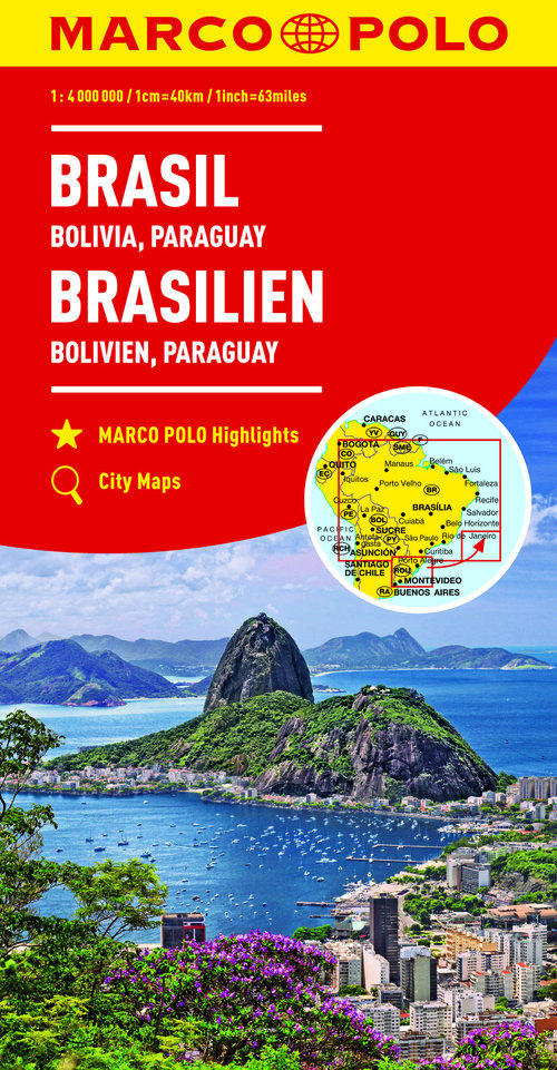 Brazylia Boliwia Paragwaj 1:4 000 000