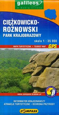 Ciężkowicko Rożnowski Park Krajobrazowy Mapa turystyczna 1: 35 000