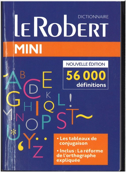Dictionnaire le Robert mini langue francaise