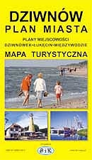 Dziwnów - Plan Miasta z Mapą Wyspy Wolin i Planami Łukęcina, Międzywodzia, Dziwnówka - 