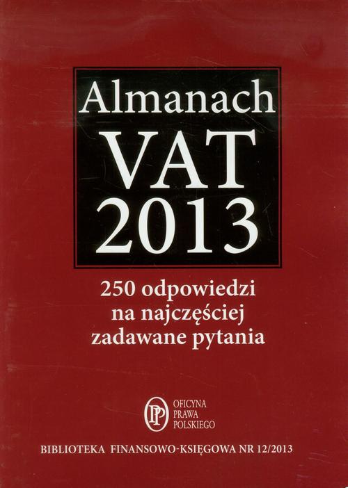 EBOOK Almanach VAT 2013