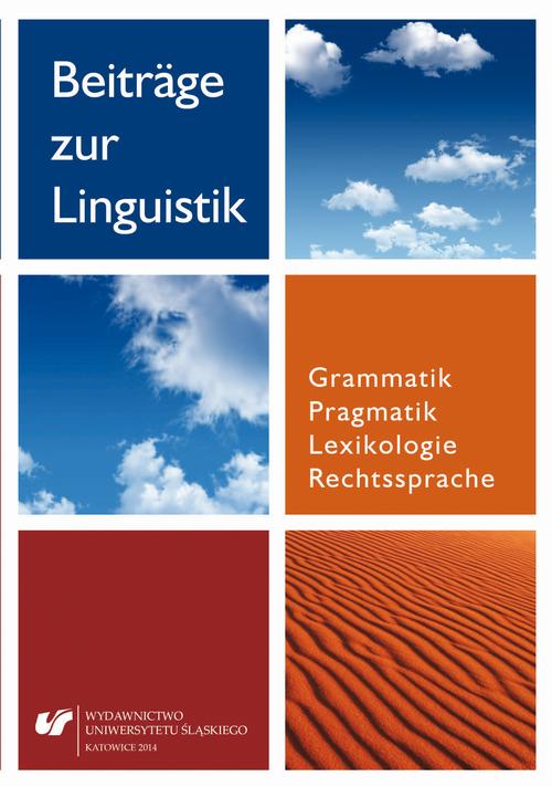 EBOOK Beiträge zur Linguistik. Grammatik - Pragmatik - Lexikologie - Rechtssprache - 12 Zu Internati