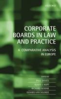 EBOOK Corporate Boards in Law and Practice: A Comparative Analysis in Europe