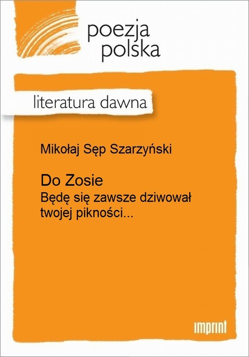 EBOOK Do Zosie