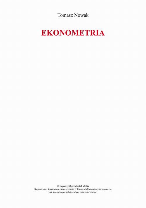 EBOOK Ekonometria
