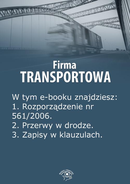 EBOOK Firma transportowa, wydanie maj 2014 r.