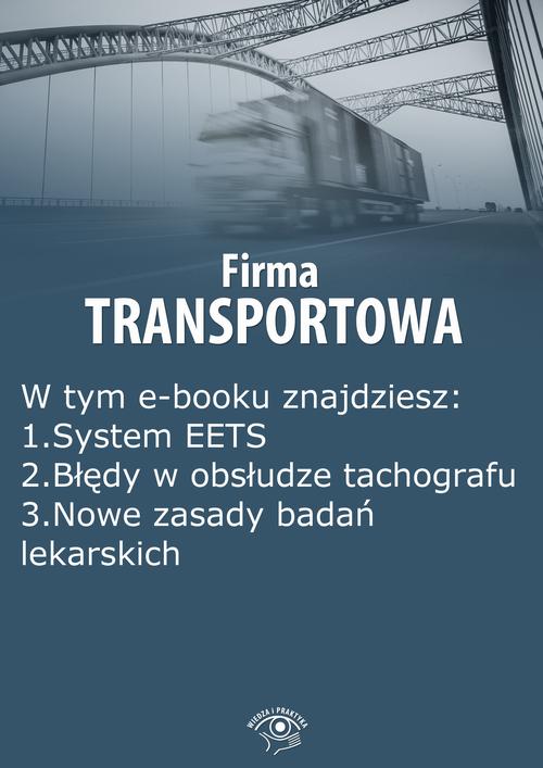 EBOOK Firma transportowa, wydanie wrzesień 2014 r.