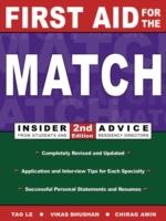 EBOOK First Aid for the Match: Second Edition