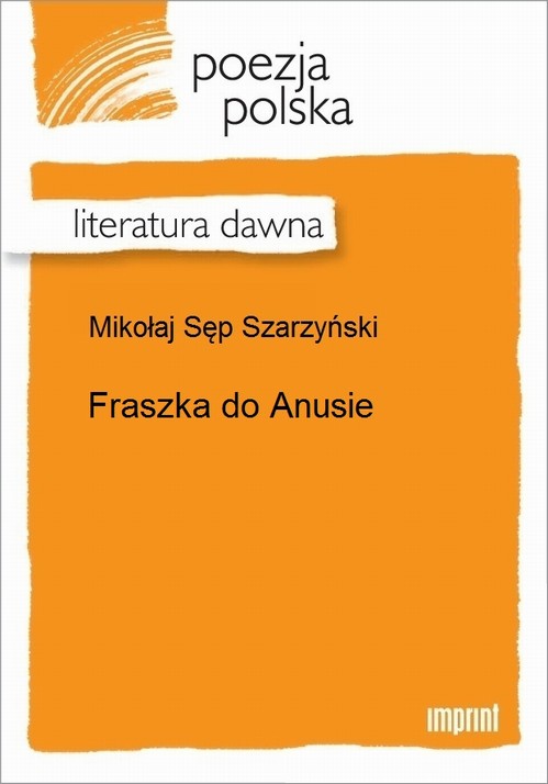EBOOK Fraszka do Anusie