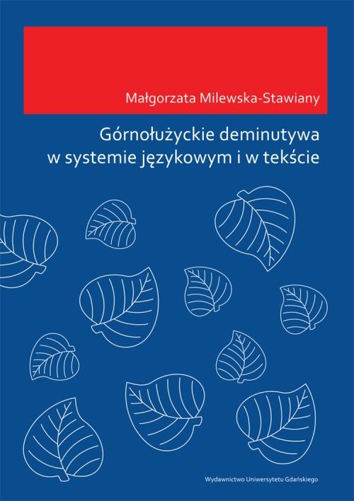 EBOOK Górnołużyckie deminutywa w systemie językowym i w tekście