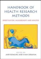 EBOOK Handbook Of Health Research Methods