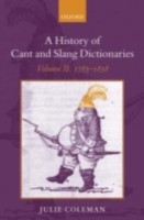 EBOOK History of Cant and Slang Dictionaries