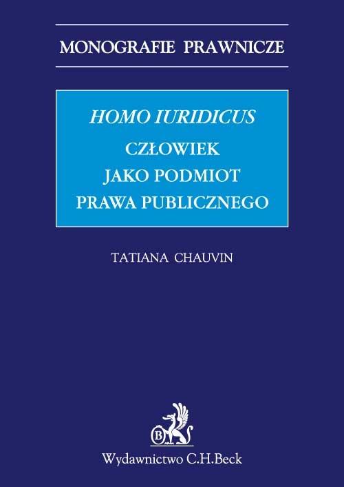 EBOOK Homo iuridicus Człowiek jako podmiot prawa publicznego