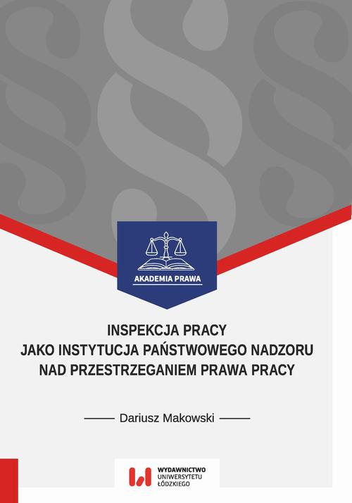 EBOOK Inspekcja pracy jako instytucja państwowego nadzoru nad przestrzeganiem prawa pracy