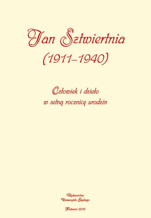EBOOK Jan Sztwiertnia (1911-1940)