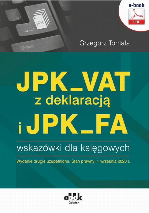 EBOOK JPK_VAT z deklaracją i JPK_FA – wskazówki dla księgowych (e-book)