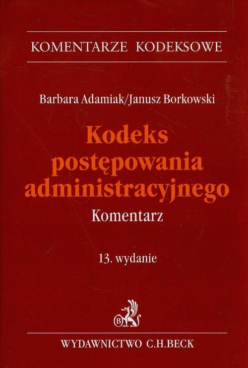 EBOOK Kodeks postępowania administracyjnego Komentarz