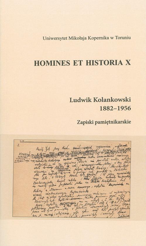 EBOOK Ludwik Kolankowski 1882-1956. Zapiski pamiętnikarskie