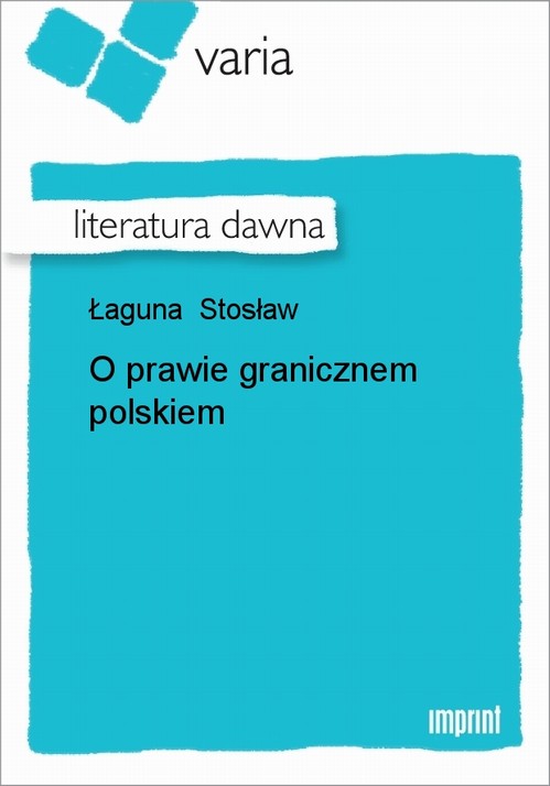 EBOOK O prawie granicznem polskiem