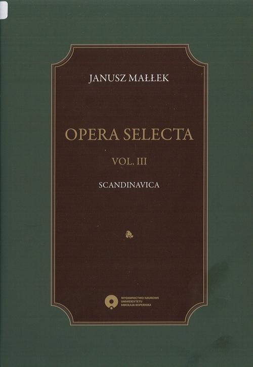 EBOOK Opera selecta, t. III: Scandinavica