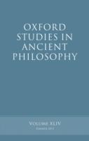 EBOOK Oxford Studies in Ancient Philosophy, Volume 44