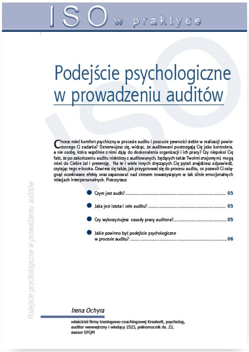 EBOOK Podejście psychologiczne w prowadzeniu auditów